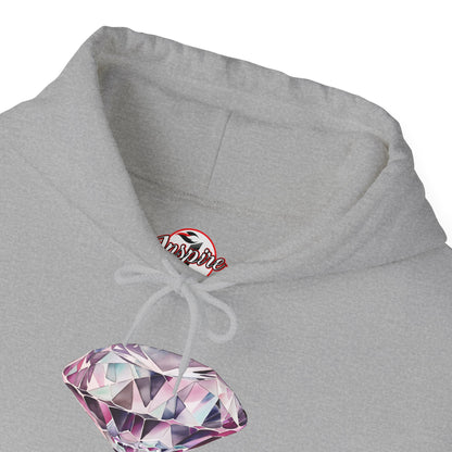 "No pressure, no Diamond" Inspirational Graphic Pullover Hoodie