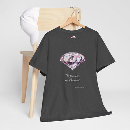 "No Pressure, No Diamond" Women's Inspirational Graphic T-Shirt