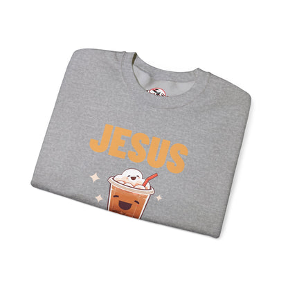 "Jesus and My Latte" Crewneck Sweatshirt