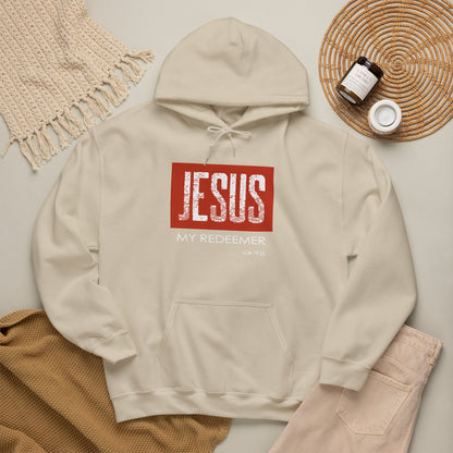 "Jesus My Redeemer" Inspirational Pullover Hoodie