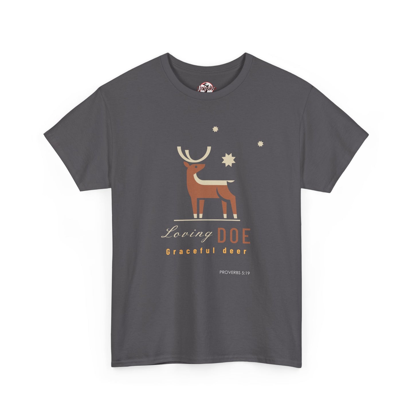 "Loving Doe Graceful Deer" Women's Inspirational Graphic T-Shirt