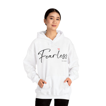"Fearless" Inspirational Pullover Hoodie