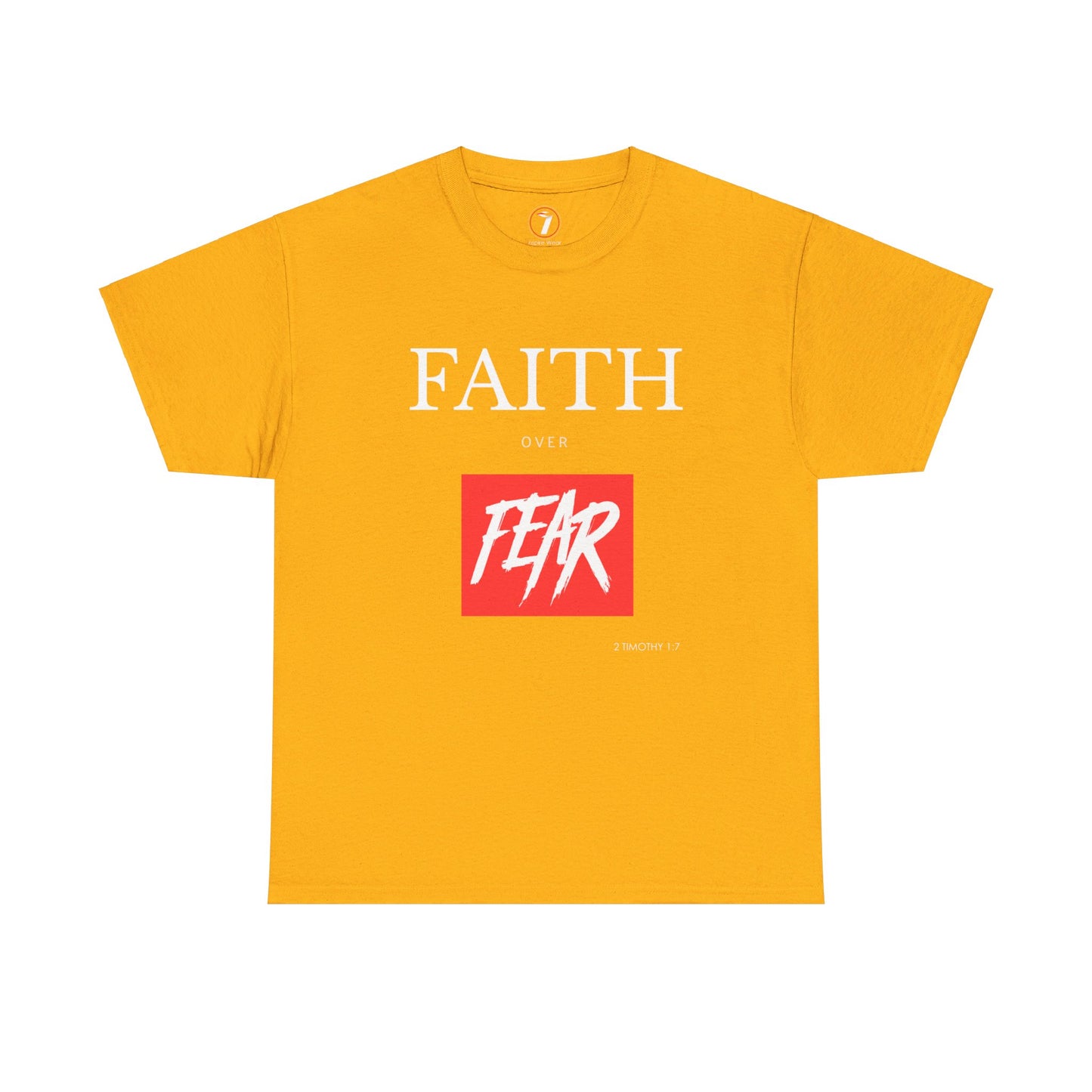 Faith Over Fear Men's Unisex Heavy Cotton Tee