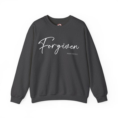 "Forgiven" Inspirational Pullover Crewneck Sweatshirt