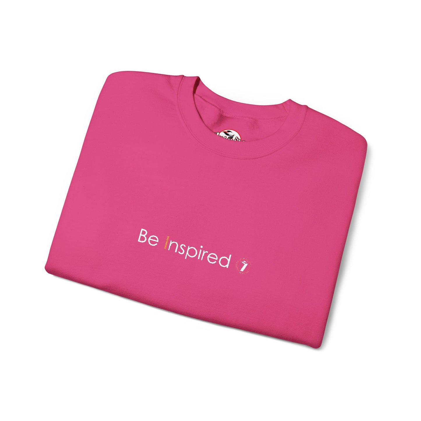 "Be Inspired" Embroidered Crewneck Sweatshirt