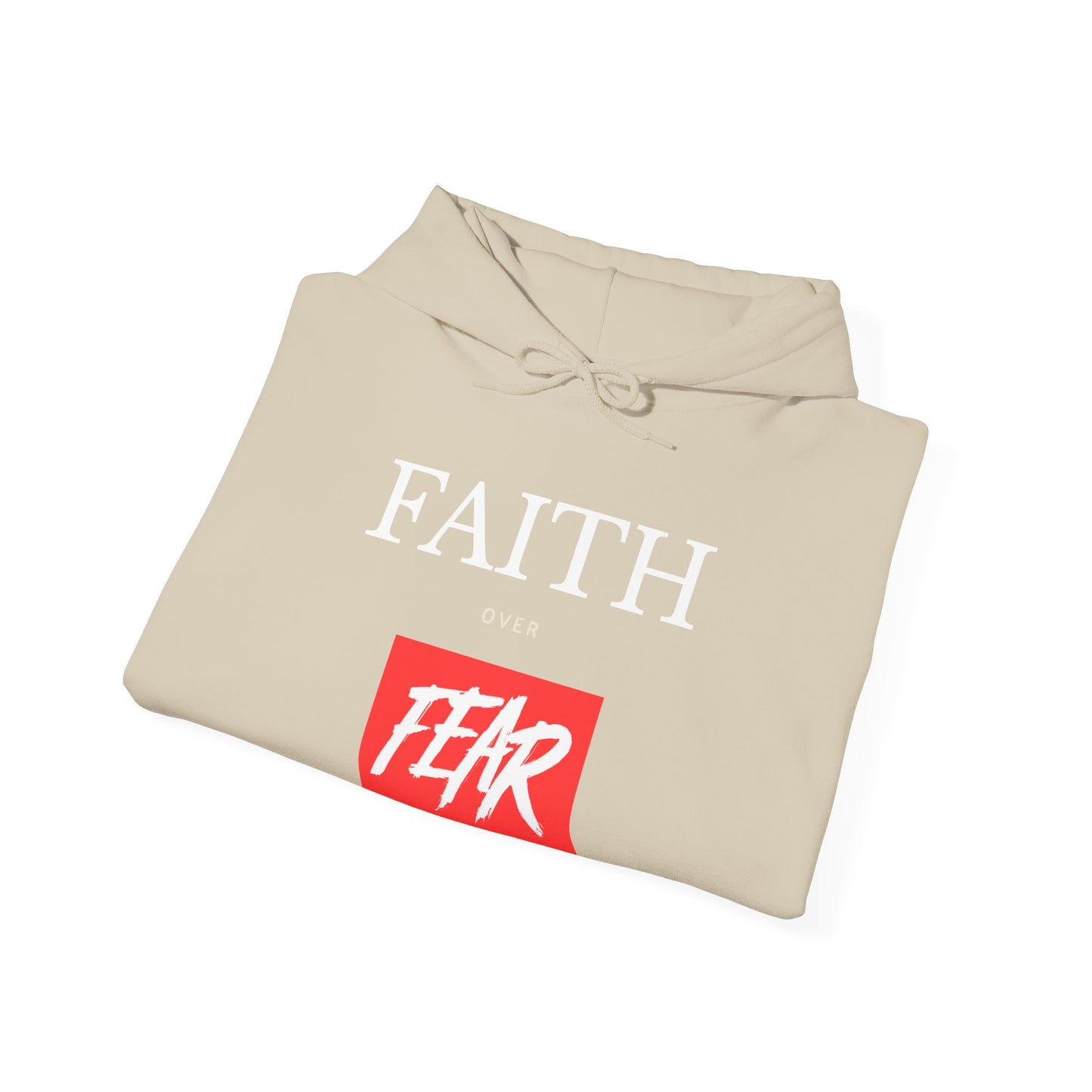 "Faith Over Fear" Inspirational Pullover Hoodie