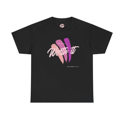 "Totally Worth It" Women's Motivational Graphic T‑Shirt