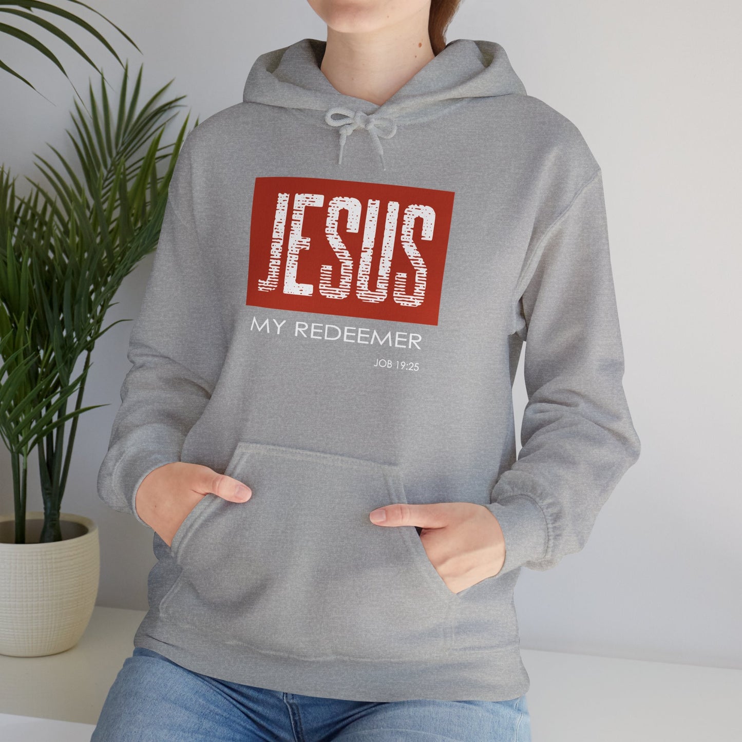 "Jesus My Redeemer" Inspirational Pullover Hoodie