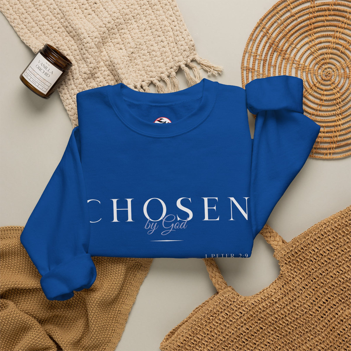 "Chosen by God" Inspirational Crewneck Sweatshirt