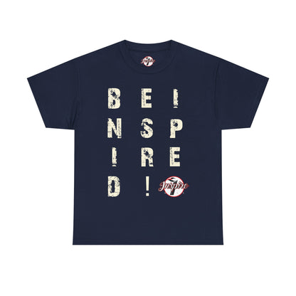 "Be Inspired" Motivational Vertical Graphic T-Shirt