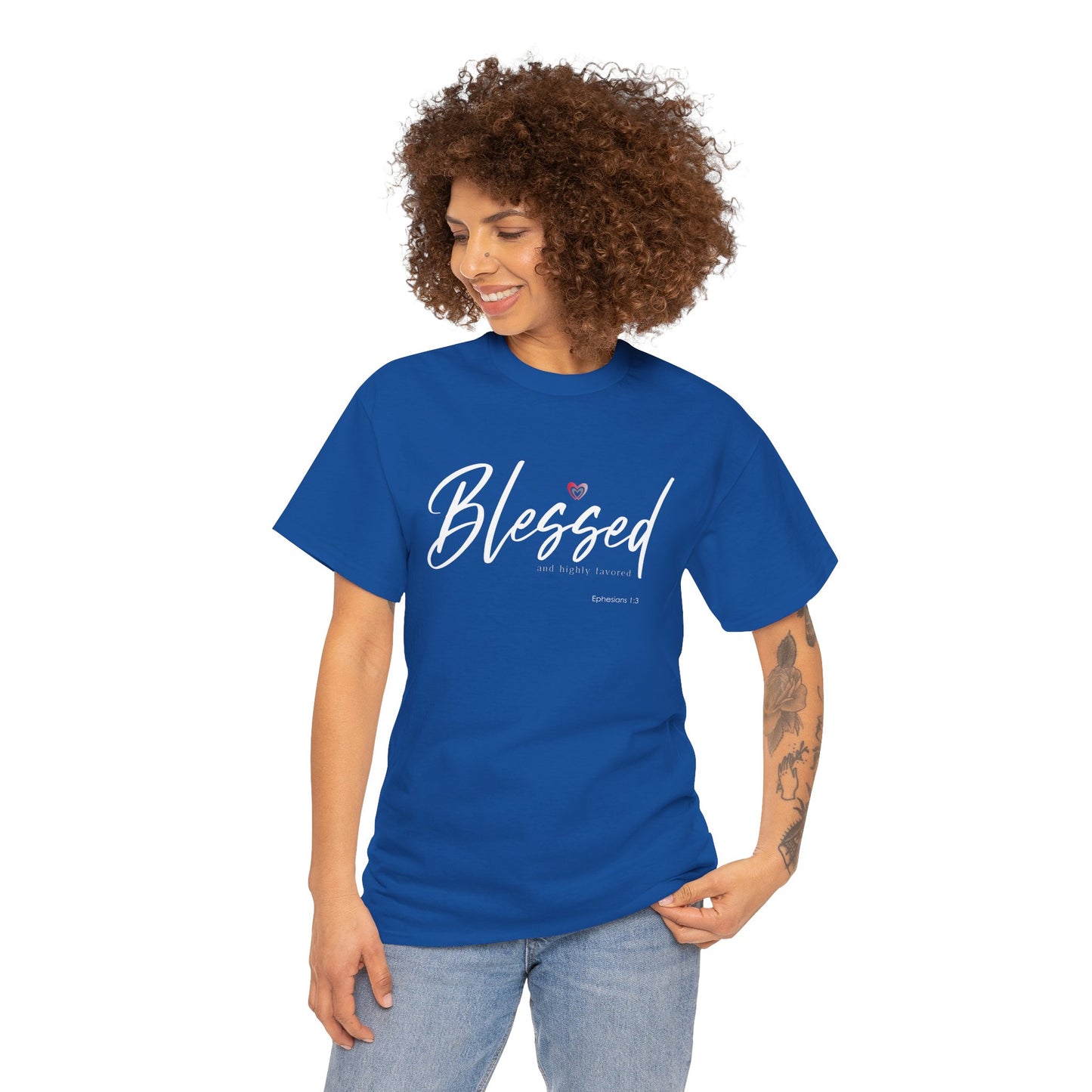 "Blessed" Women's Inspirational Graphic T‑Shirt