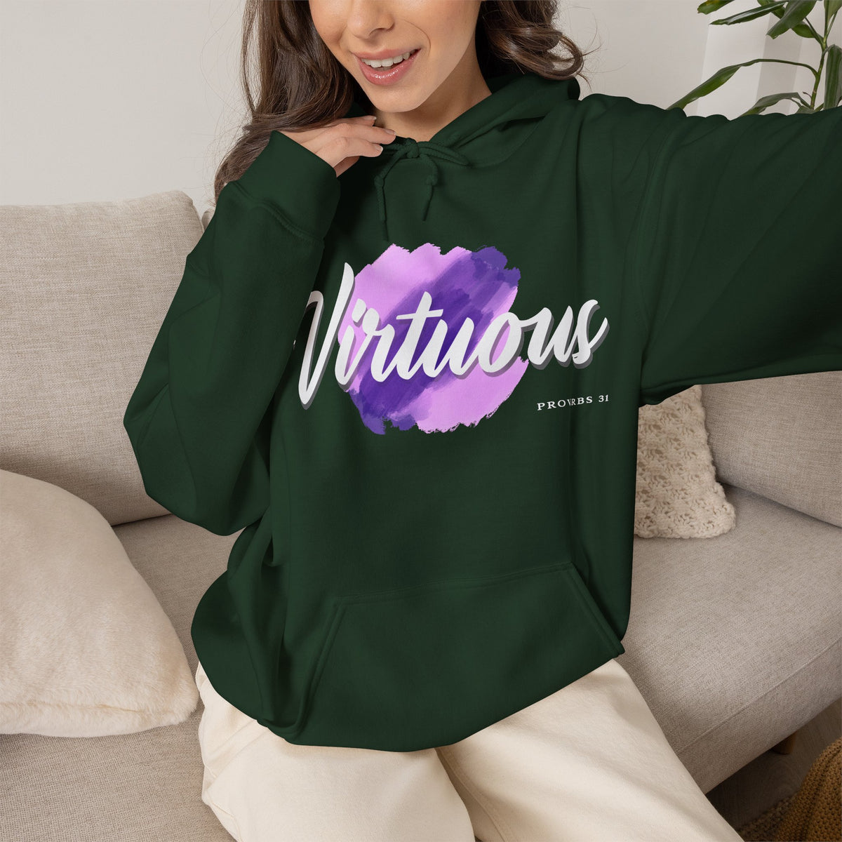 "Virtuous" Affirmation Pullover Hoodie