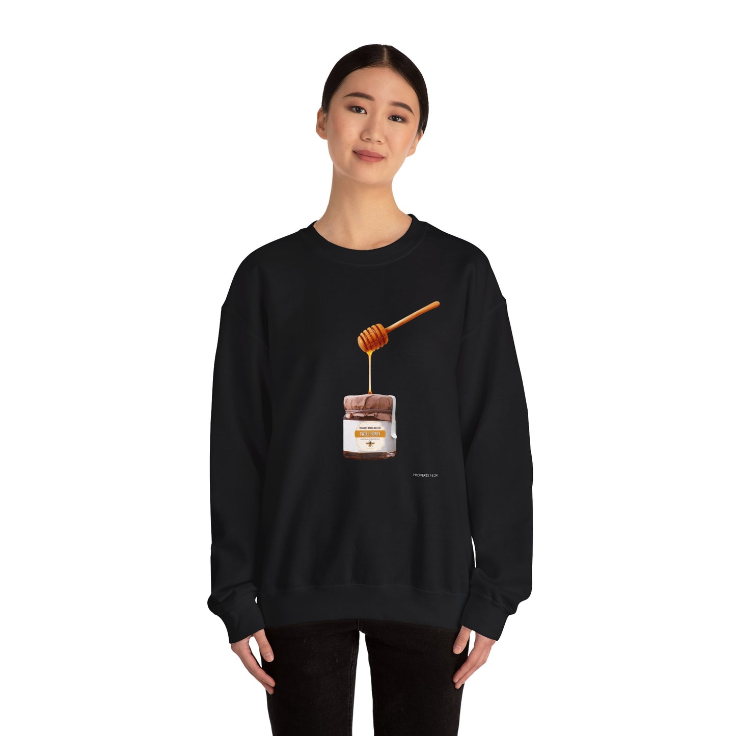 "Pleasant Words" Women's Inspirational Crewneck Sweatshirt
