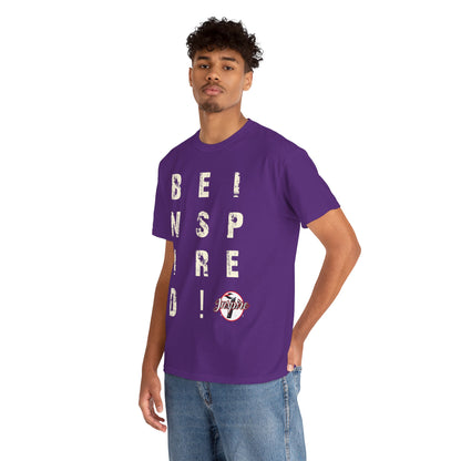 "Be Inspired" Motivational Vertical Graphic T-Shirt