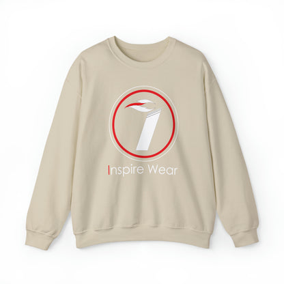 Inspire Wear white logo Unisex Heavy Blend™ Crewneck Sweatshirt