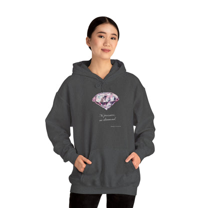 "No Pressure, no Diamond" Women's Heavy Blend™ Hooded Sweatshirt