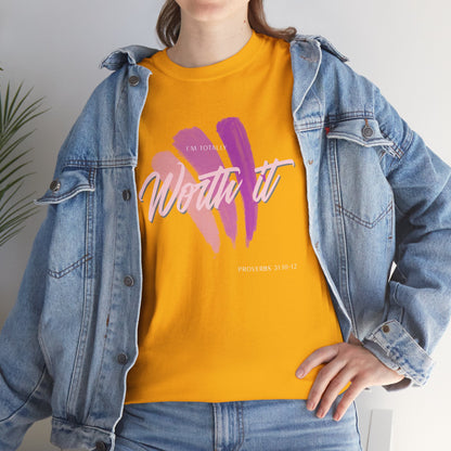"Totally Worth It" Women's Motivational Graphic T‑Shirt