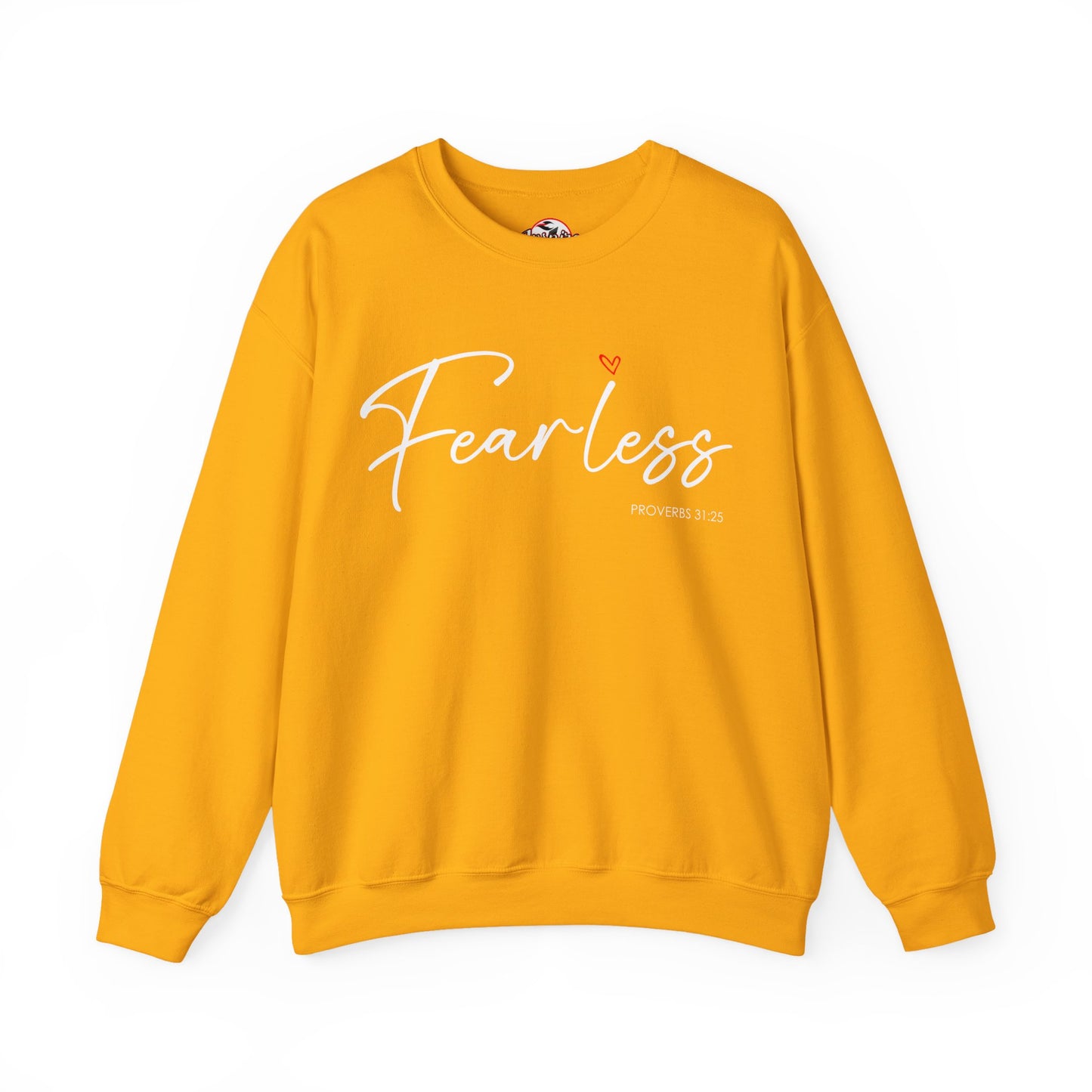 "Fearless" Inspirational Crewneck Sweatshirt — (Proverbs 31)