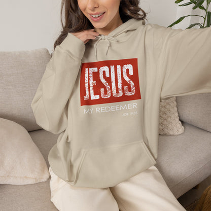 "Jesus My Redeemer" Inspirational Pullover Hoodie