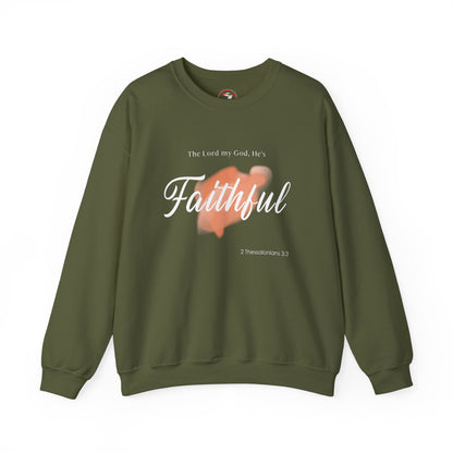 He's Faithful Unisex Heavy Blend™ Crewneck Sweatshirt