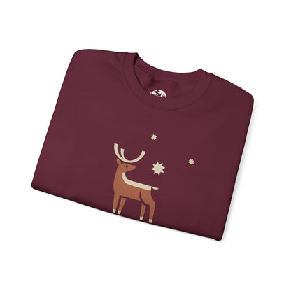 "Loving Doe Graceful Deer" Women's Inspirational Crewneck Sweatshirt