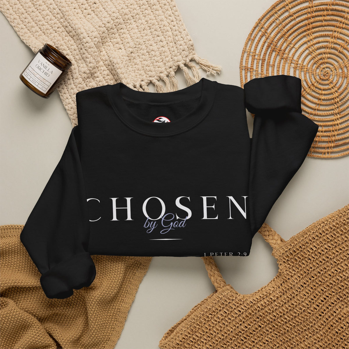 "Chosen by God" Inspirational Crewneck Sweatshirt