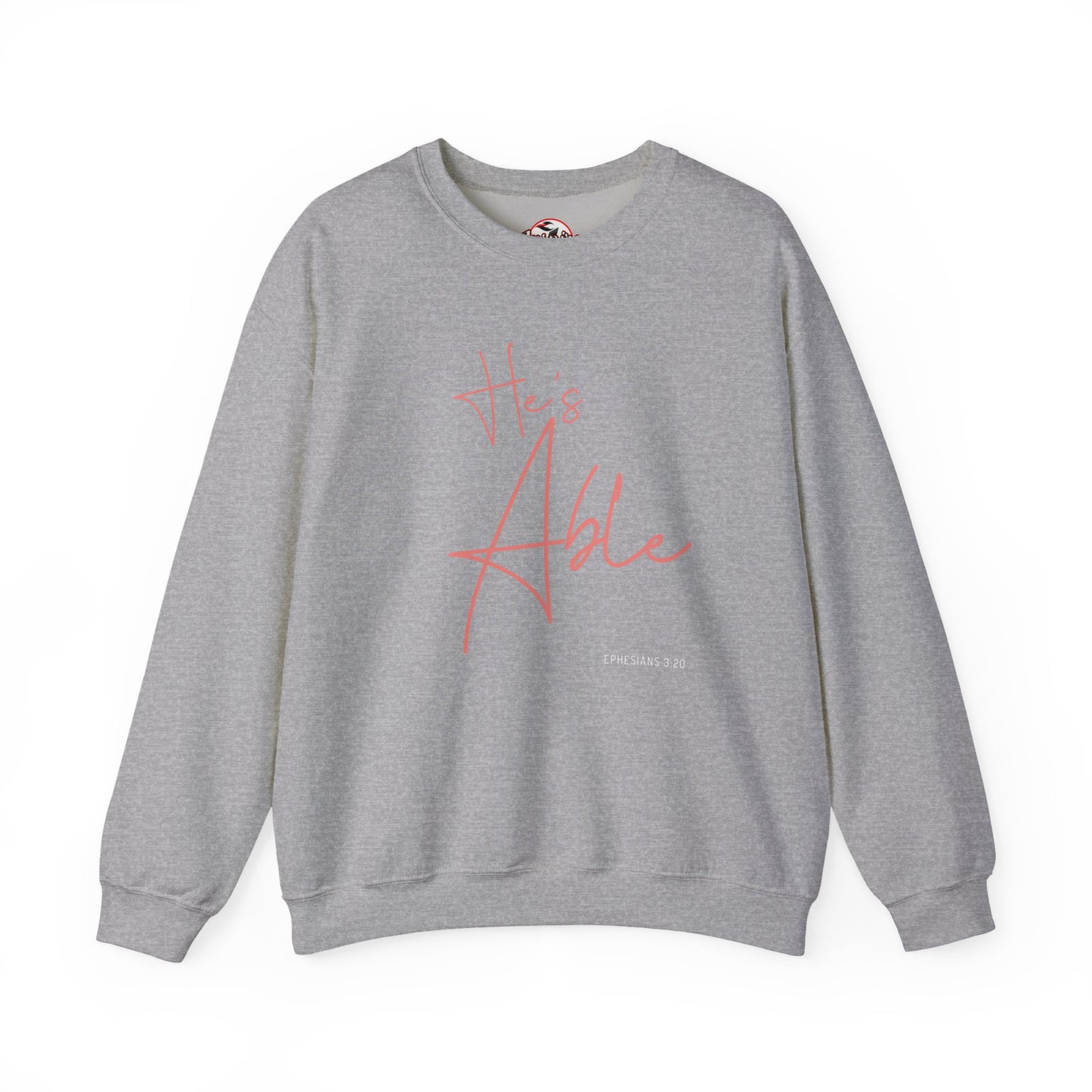 "He's Able" Women's Inspirational Crewneck Sweatshirt
