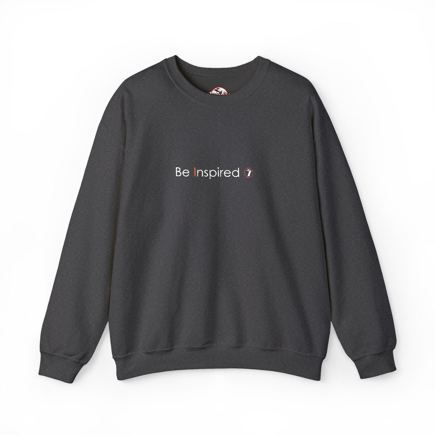 "Be Inspired" Embroidered Crewneck Sweatshirt