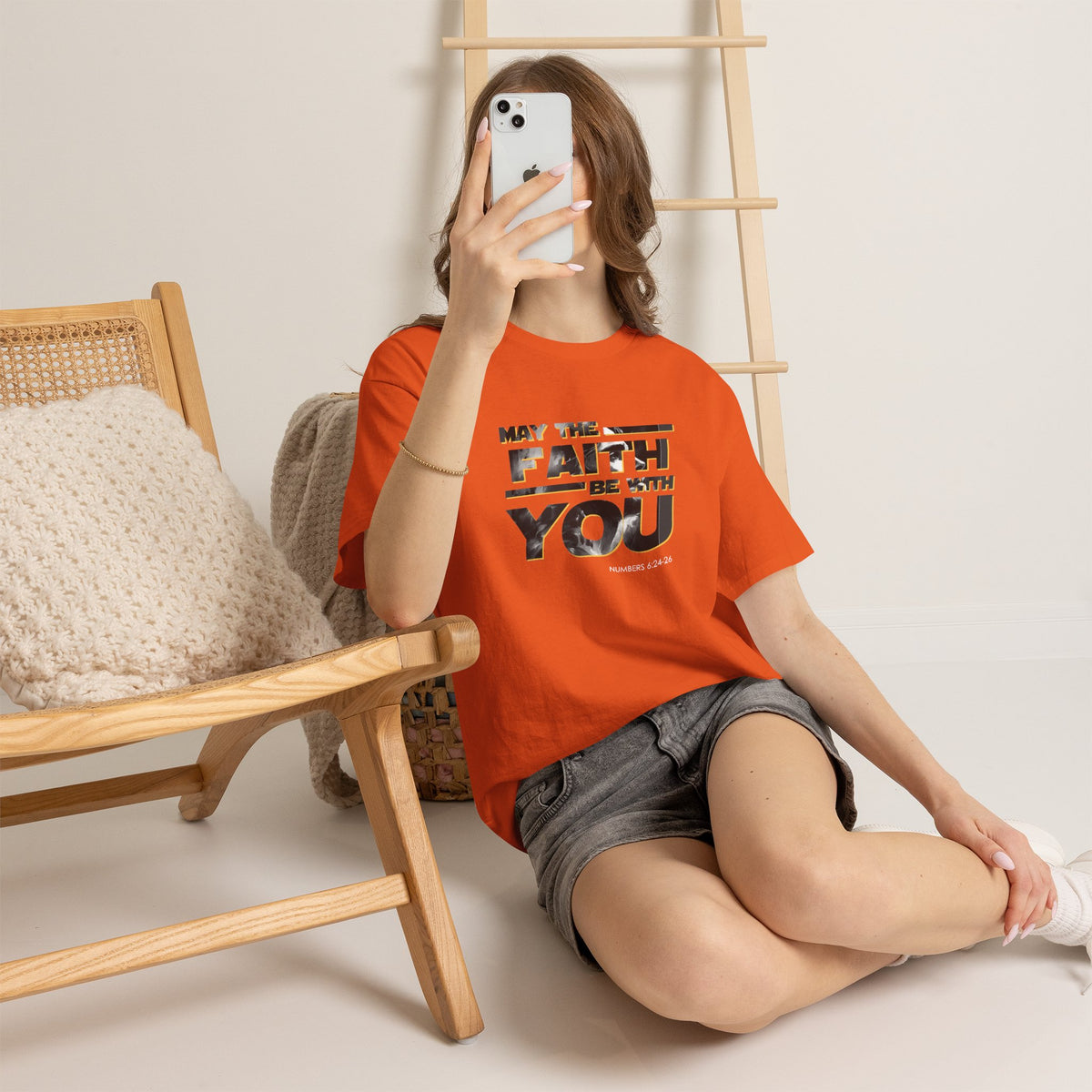 "May The Faith Be With You" Inspirational Graphic T‑Shirt