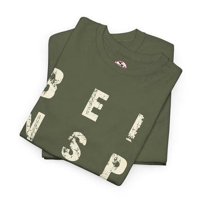 "Be Inspired" Motivational Vertical Graphic T-Shirt