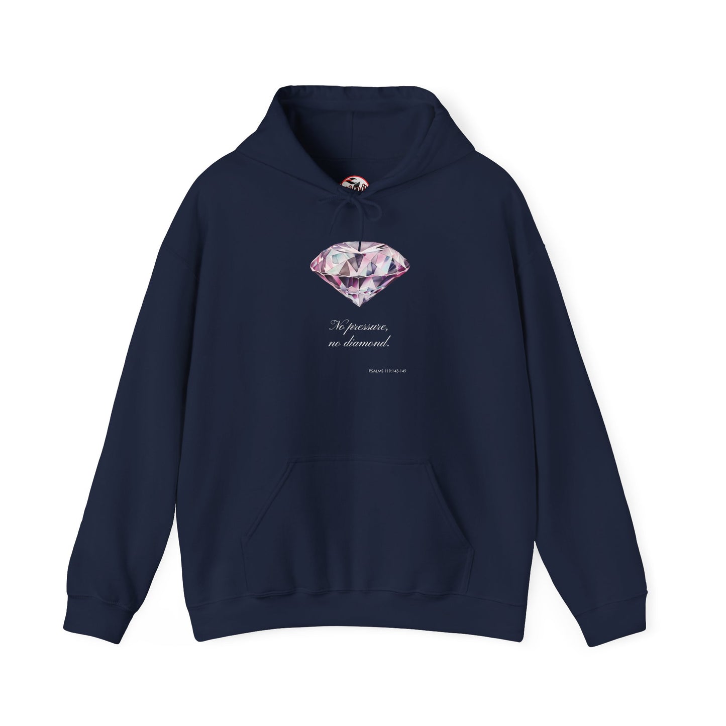 "No Pressure, no Diamond" Women's Heavy Blend™ Hooded Sweatshirt