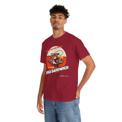 "Come for the Word" Fish Sandwich Graphic T-Shirt