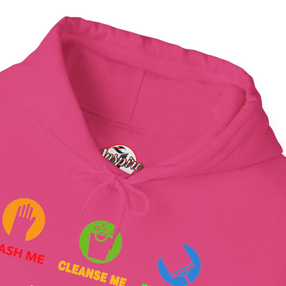 "Wash, Cleanse, Restore" Inspirational Faith-Based Hoodie
