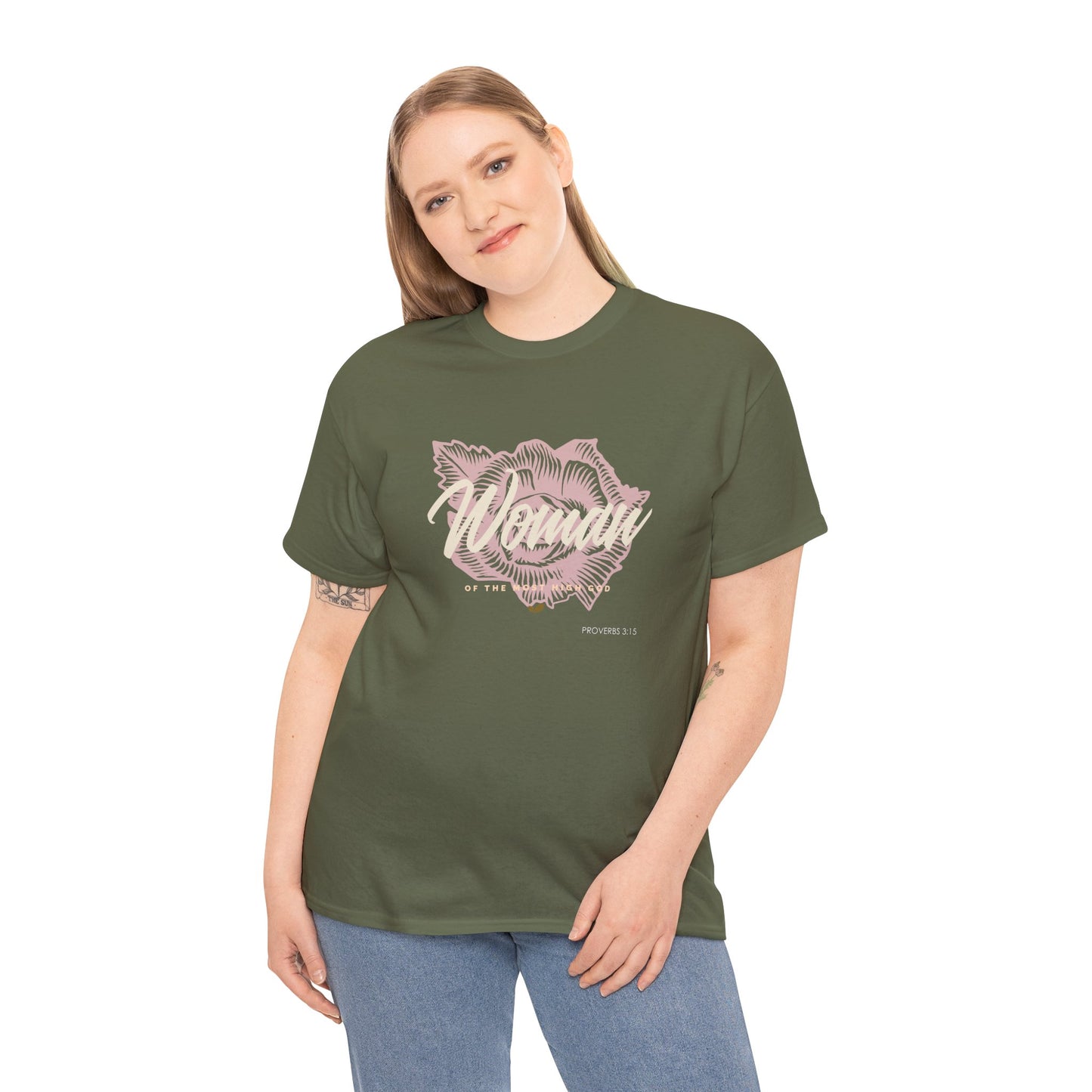 Woman of the Most High God Women's Heavy Cotton Tee