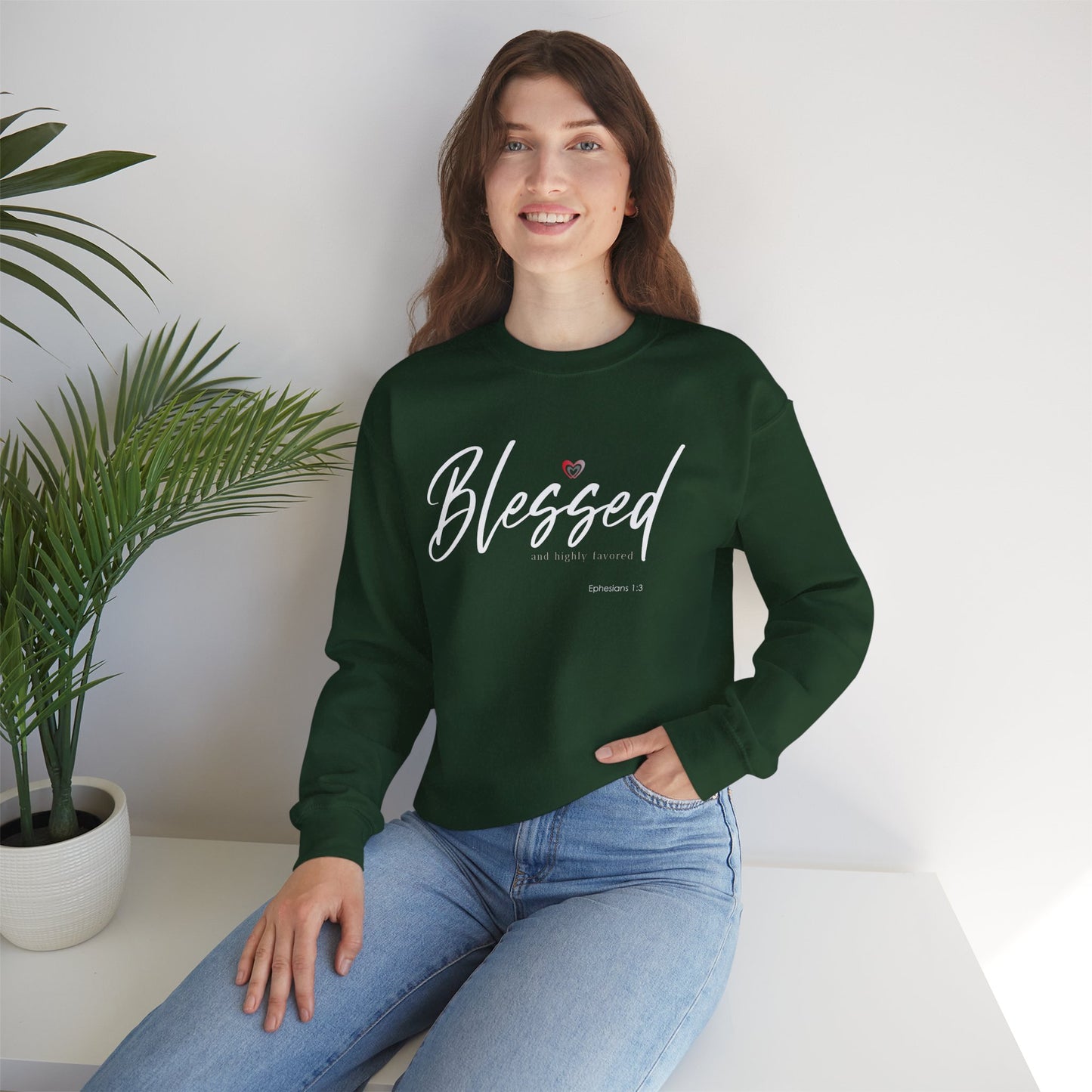 "Blessed" Women's Inspirational Crewneck Sweatshirt