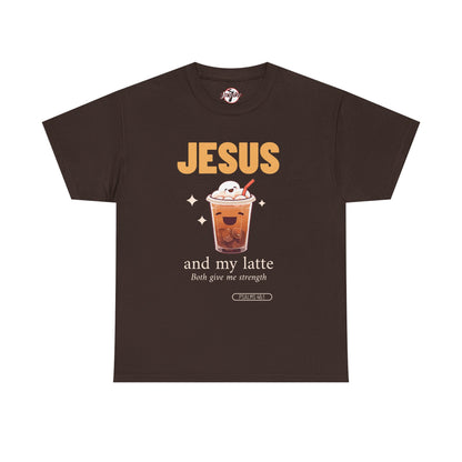 “Jesus and My Latte” Faith & Coffee Unisex Graphic Tee