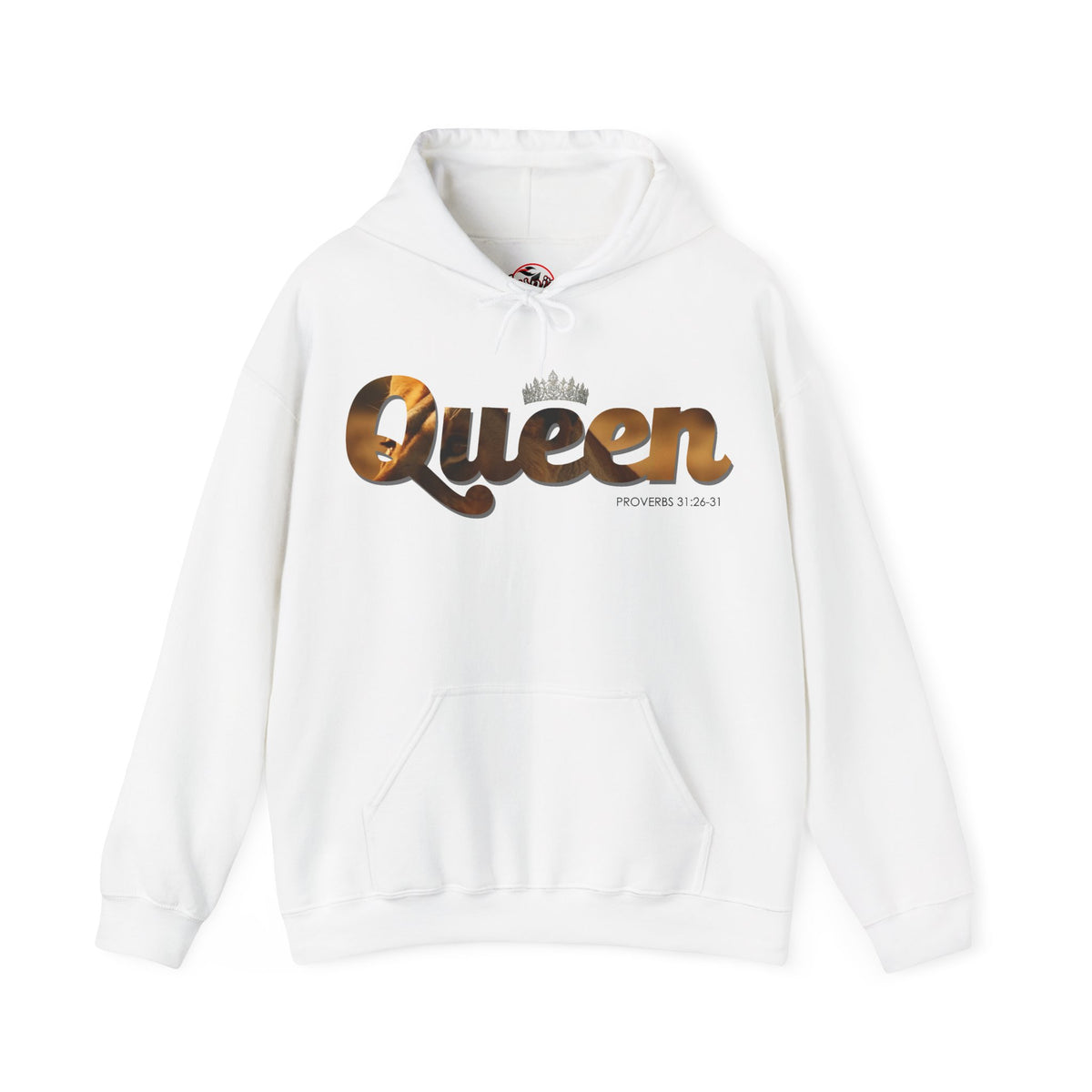 "I am Queen" Womens Affirmation Heavy Blend™ Hooded Sweatshirt