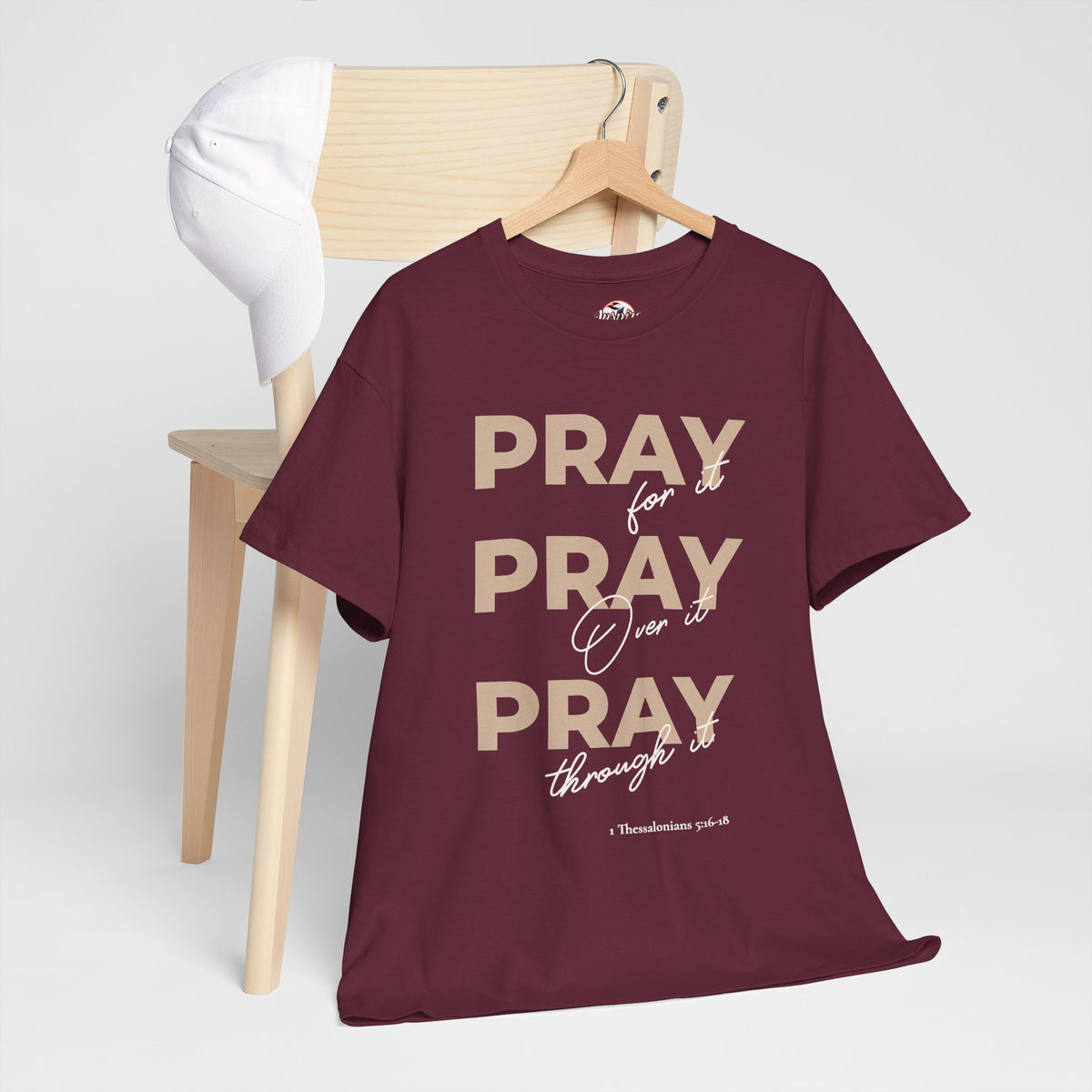 "Pray for it, Pray over it, Pray through it" Motivational Graphic T-Shirt