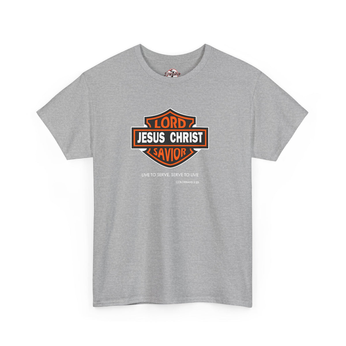 Jesus Christ Savior T‑Shirt — Lord Savior Motorcycle Shield Design