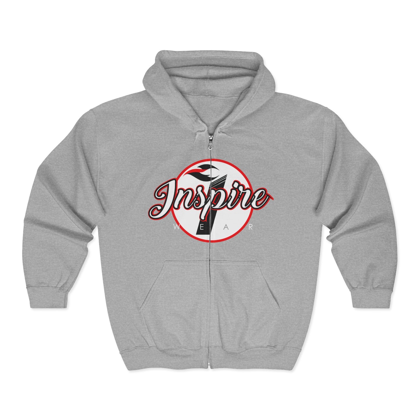 Inspire Logo Motivational Full Zip Hoodie