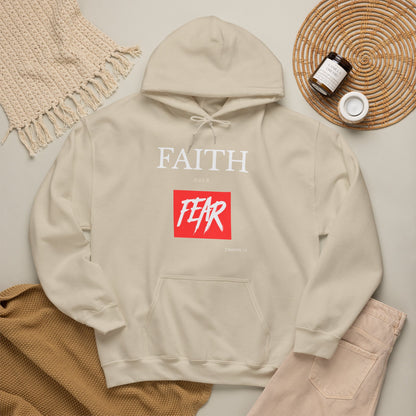 "Faith Over Fear" Inspirational Pullover Hoodie