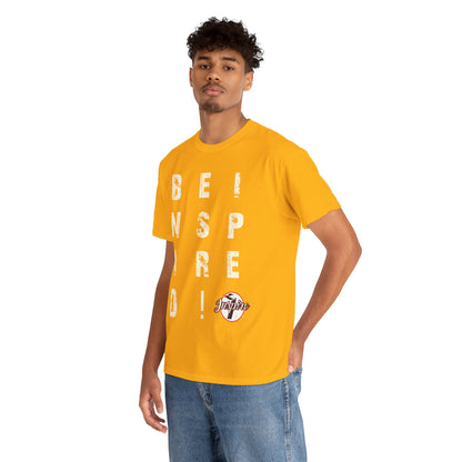 "Be Inspired" Motivational Vertical Graphic T-Shirt