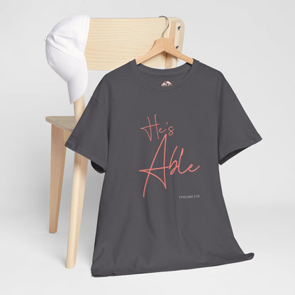 "He's Able" Women's Inspirational T-Shirt
