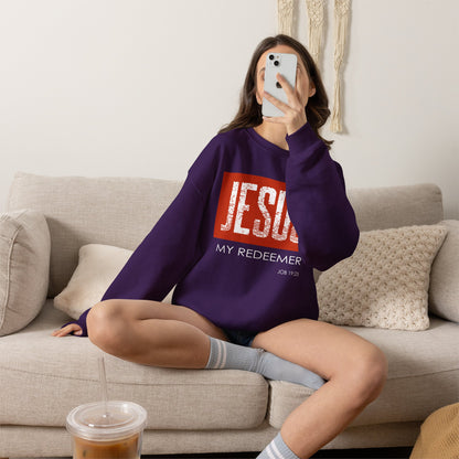 "Jesus My Redeemer" Inspirational Crewneck Sweatshirt