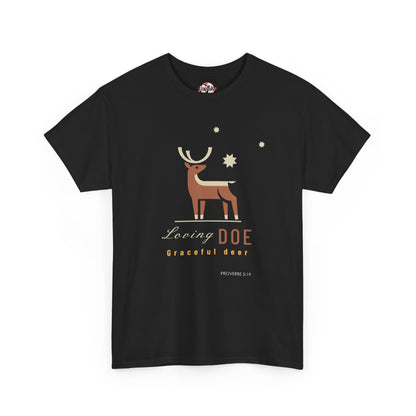 "Loving Doe Graceful Deer" Women's Inspirational Graphic T-Shirt