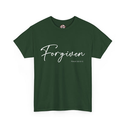 "Forgiven" Womens Christian Faith T-Shirt