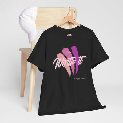 "Totally Worth It" Women's Motivational Graphic T‑Shirt