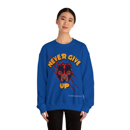 "Never Give Up" Crewneck Sweatshirt