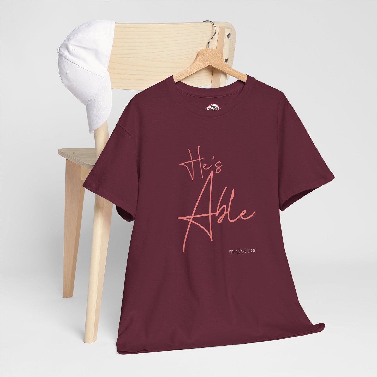"He's Able" Women's Inspirational T-Shirt