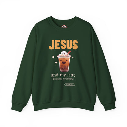 "Jesus and My Latte" Crewneck Sweatshirt